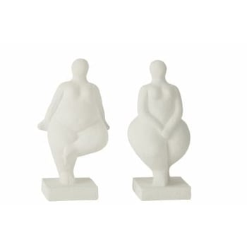 Figurine moderne venus ciment blanc assortiment de 2