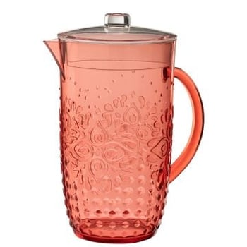 Pichet plastque rouge