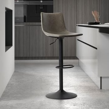 Chaise de bar réglable Fontana - gris