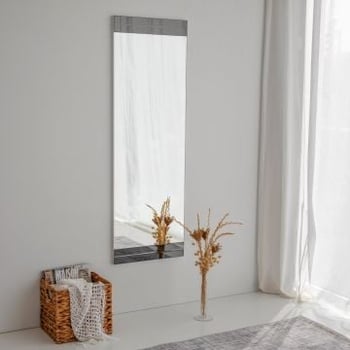 Miroir Locelso - 40x120x2 cm - Blanc