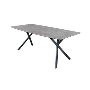 Table à manger Alec 160x90 industriel - béton