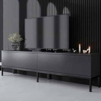 Meuble TV Woody Fashion Anthracite Noir