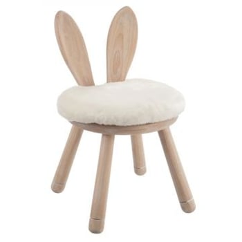 Chaise oreil lapin bois naturel