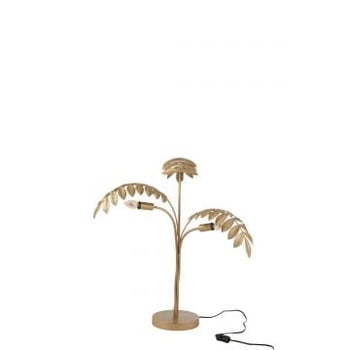 Lampe palmier zinc or