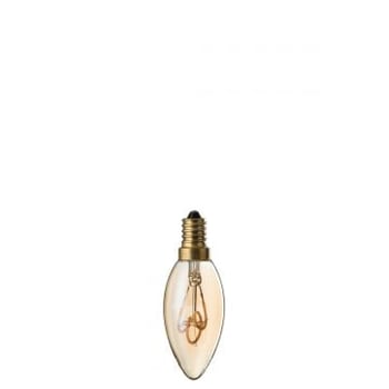 Ampoule led ambre c35 3 loops e14
