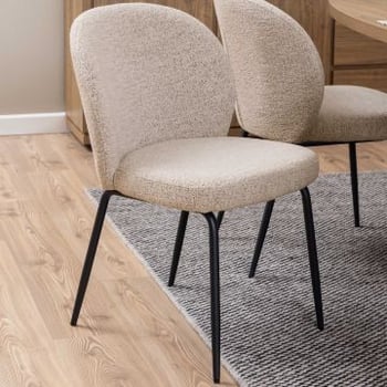 Chaise de salle à manger Patricia - 59x47x82 cm - Monza/beige 