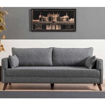 Bella Canapé-lit 3 places | Structure en bois / MDF | Gris