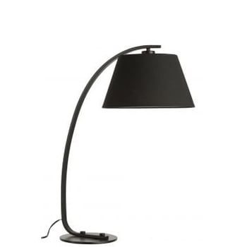 Lampe arrondie metal noir