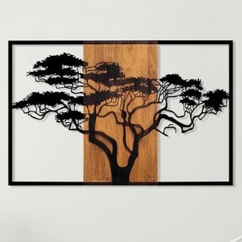 Tanelorn Accessoire mural décoratif | 100% bois/métal | 90x58 cm