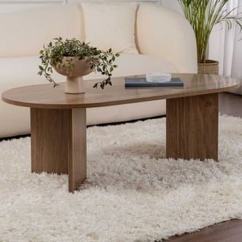 Sable Table basse | 100 % MÉLAMINE | Noyer