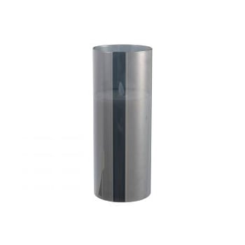 Lampe led brillante verre gris large