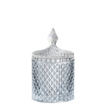 Pot a provision taille cylindrique verre transparent large