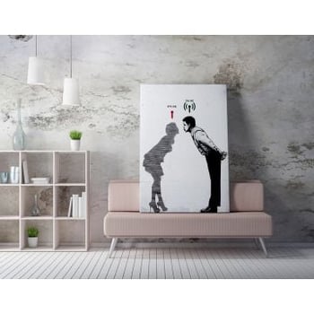 Barnes Peinture sur toile multicolore | 70x100 cm | 50% coton / 50% Polyester