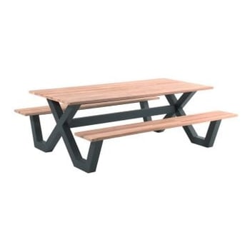 Table de pique-nique Charles | 280 x 100 x 76 cm | Bois de teck