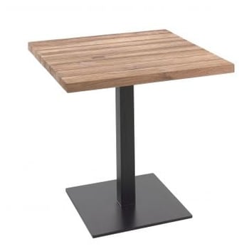 Table d'appoint jardin Lucie | 80 x 80 x 76 cm | Bois de teck