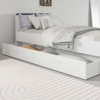 Ensemble de tiroirs de rangement Reverso - 47x99x22cm - blanc