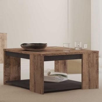 Table basse Monaco | 80 x 80 x 44,2 cm | Marron