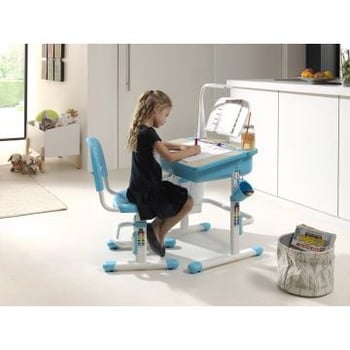 Bureau enfant Comfortline 301 avec plateau inclinable - bleu
