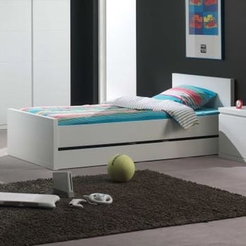 Lit enfant Lara 90x200 cm - blanc