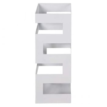Porte-parapluie | 16 x 16 x 48 cm | Blanc