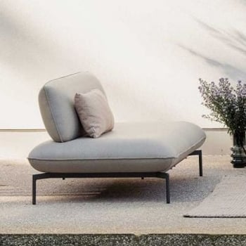 Fauteuil d'extérieur Todo | 95 x 80 x 80 cm | Gris clair