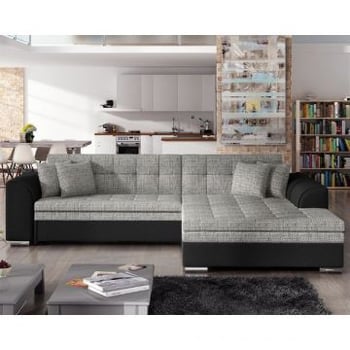 Canapé d'angle Mourinho | 295 x 195 x 80 cm | Gris