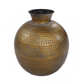 Vase Padua 40x45cm métal - or antique