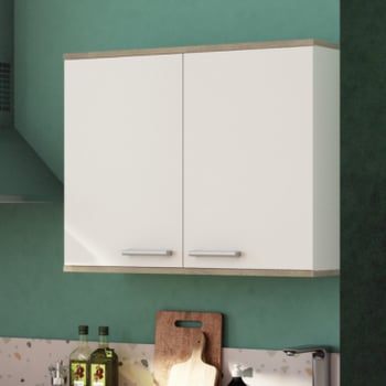 Meuble haut Chef-chêne Kronberg/blanc mat