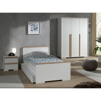 Combinaison de chambre d'enfant 2 London-blanc/hêtre