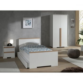 Combinaison de chambre d'enfant 3 London-blanc/hêtre
