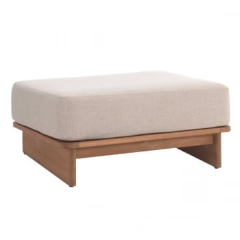 Repose-pieds jardin Djerba | 90 x 90 x 70 cm | Beige
