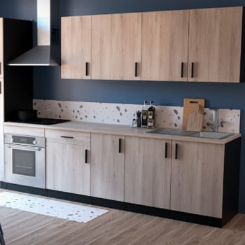 Ensemble de cuisine Romanie 260cm | Hors électroménager | Chêne Kronberg