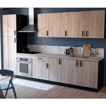 Ensemble de cuisine Romanie 320cm | Hors électroménager | Chêne Kronberg