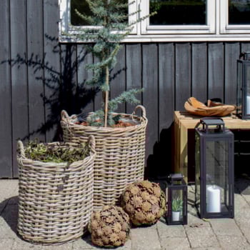 Kubu Rattan Planters Set of 2