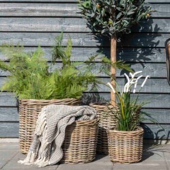 Jardinières Bogor - Lot de 4 | Kubu Rattan