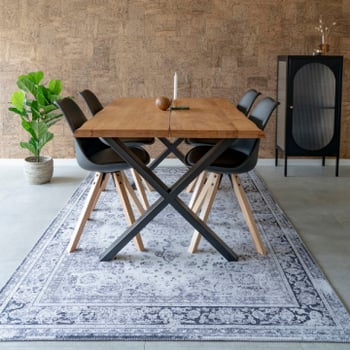 Tapis moderne Havana en noir/blanc | 200x300cm