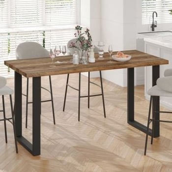 Table de bar Alexander - 180x80x93cm - décor manguier