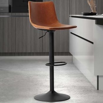 Chaise de bar réglable Fontana - cognac