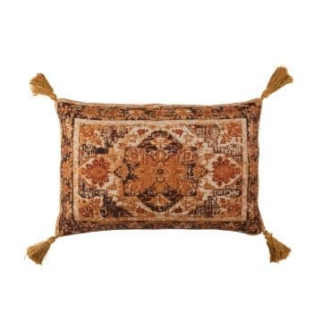 Coussin vintage polyester rectangulaire mix