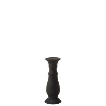 Chandelier verre mat noir small