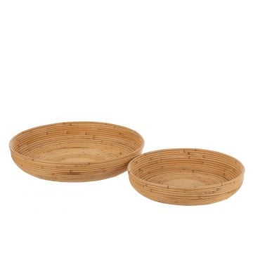 Set de 2 plats rotain naturel