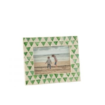 Cadre photo nuye mosaique/mdf vert 12x17cm