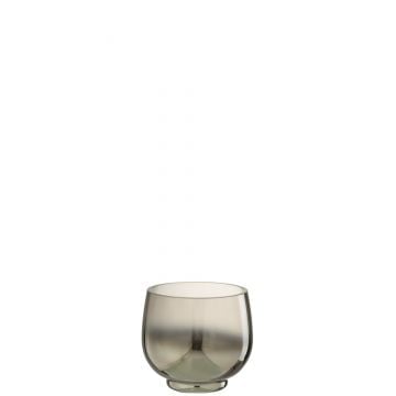 Phosphore rond verre fume gris/argent small
