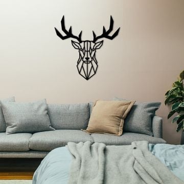 Accessoire mural décoratif en métal Wallity - 100 % métal, 1 d'épaisseur, noir