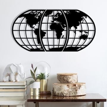 Wallity : Accessoire mural en métal déco|100% métal (1 d'épaisseur)|Noir