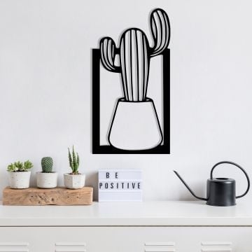 Wallity Accessoire mural décoratif en métal, 100% métal, 1 d'épaisseur, noir
