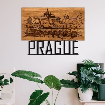 Wallity Accessoire mural décoratif en bois | 100% métal | Noyer noir