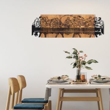 Wallity Accessoire mural décoratif en bois | 100% métal | Noyer noir
