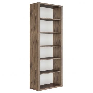 Bibliothèque ouverte Elio | 79 x 36 x 210 cm | Viking Brown design