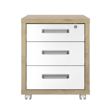 Meuble à tiroirs sur roulettes Elio | 52 x 45 x 64 cm | Châtaignier design